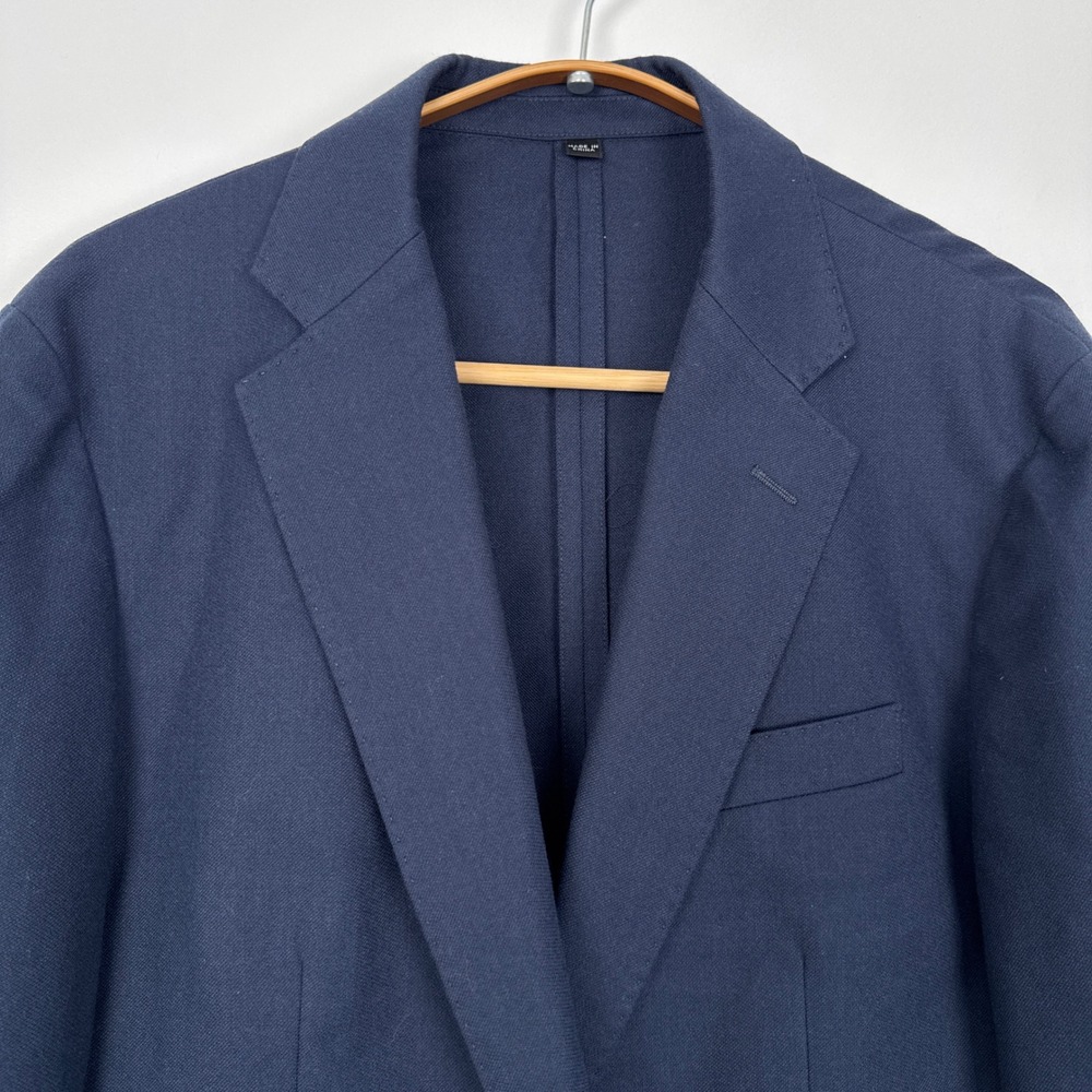 J.Crew Ludlow Slim Blazer Navy Blue Cotton Wool Moon British Cloth Mens 38S